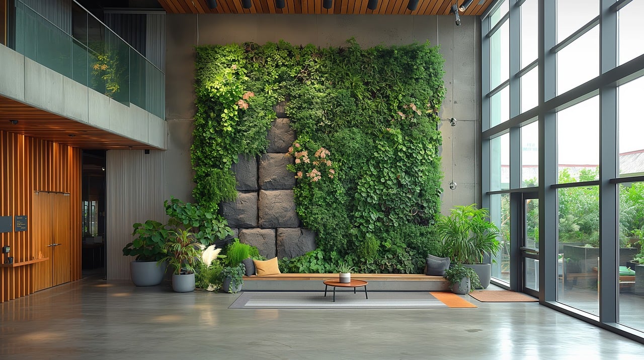 vertical gardening wall